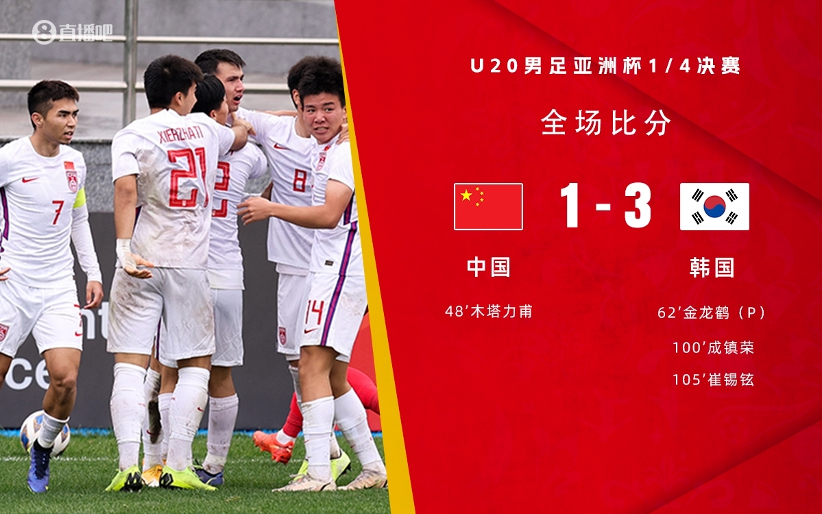 复仇！U22国足绝杀复仇韩国，2年前U20亚洲杯加时憾负无缘世青赛